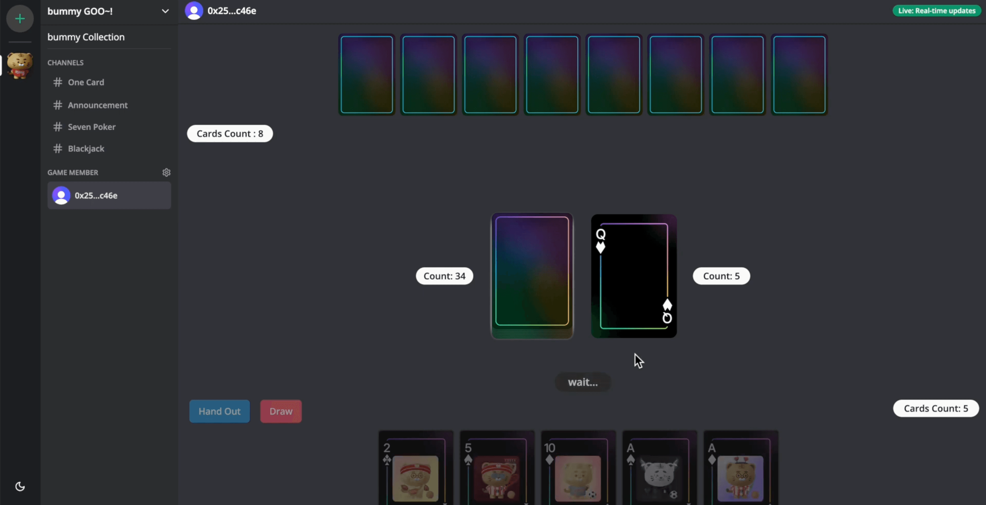 NFT Collection Poker Game KlayOne (🥈 2nd 수상작)