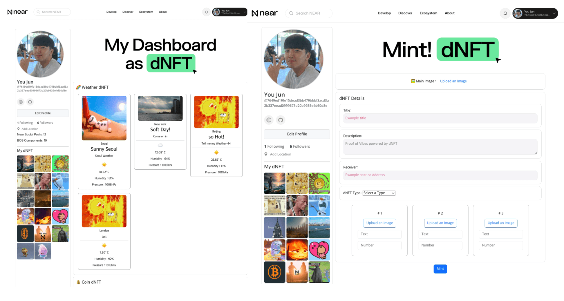 DNFT Components in Near BOS (🥈 2nd 수상작)