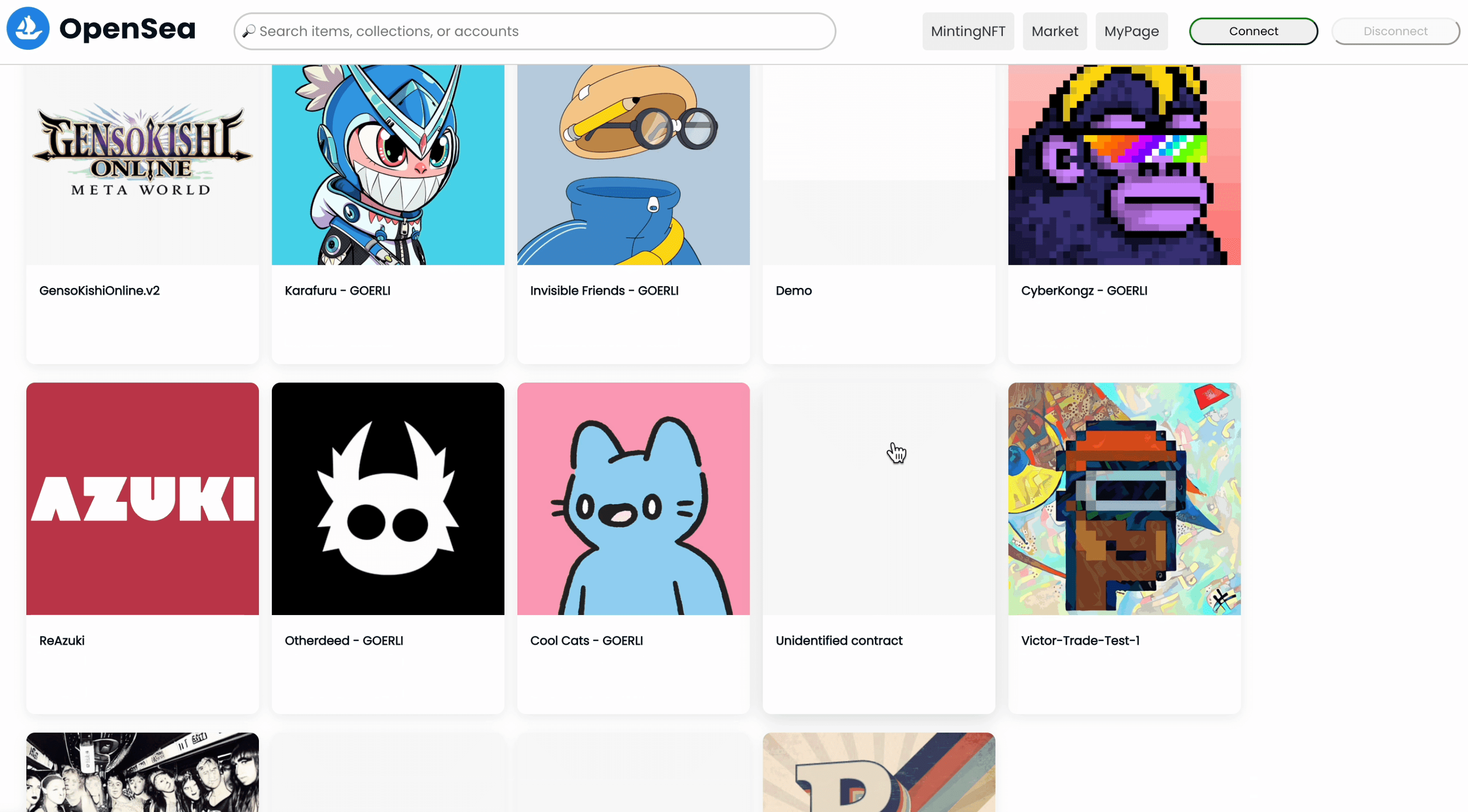 Clone OpenSea with Ethereum